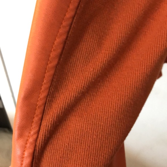 Orange 4x faux leather/material sided jacket (additionnelle) - Picture 5 of 5